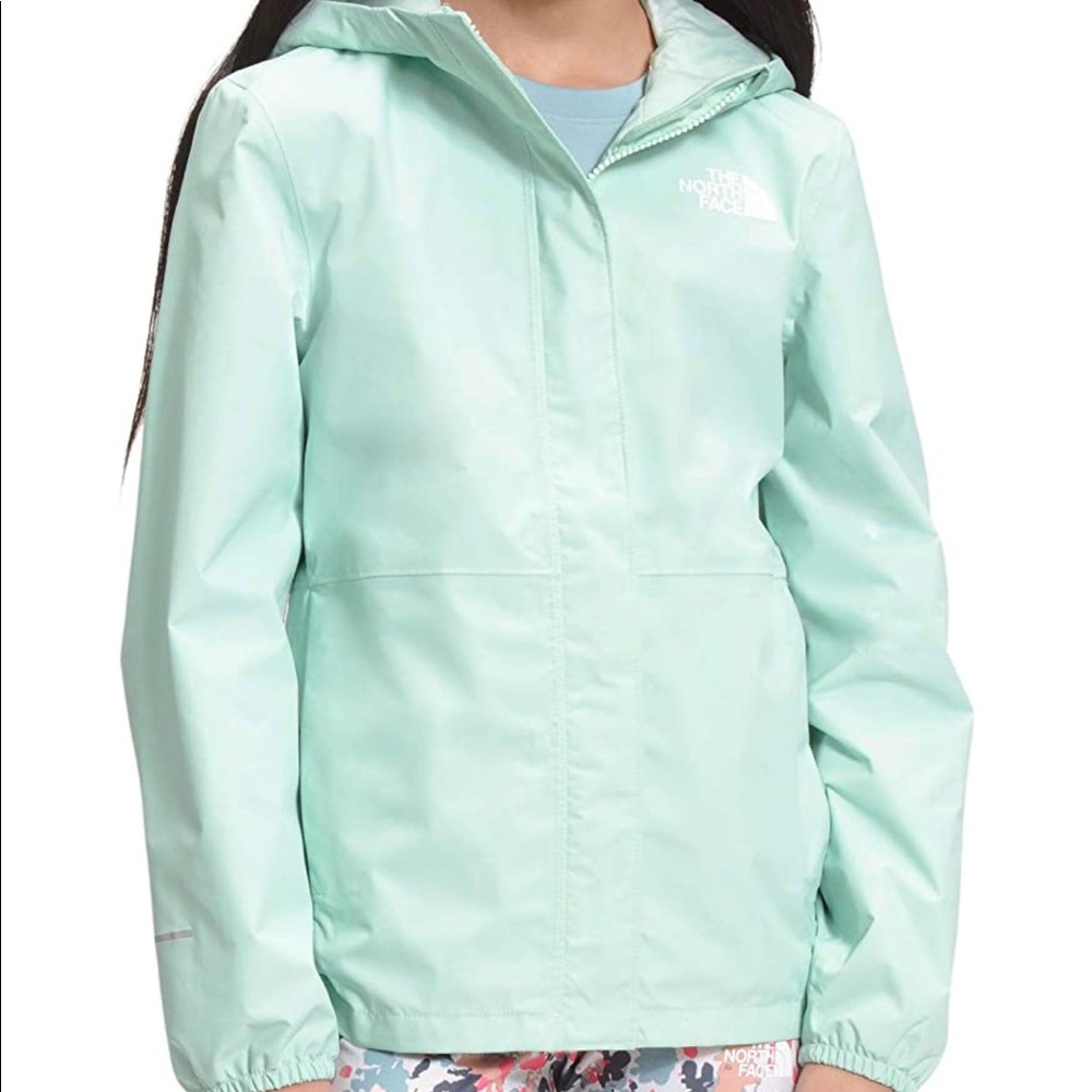 The North Face Girls Resolve Reflective Jacket Misty Jade
